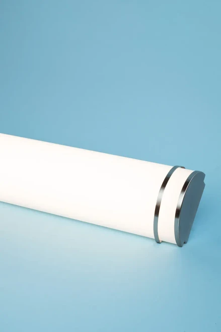 Euri Lighting EIN-VL19FR-3000e Residential LED 15/20/25 Watt 2ft. Vanity Light 3 Color and 3 Wattage Selectable Dimmable, Brushed Nickel Double Rings Frosted Lens