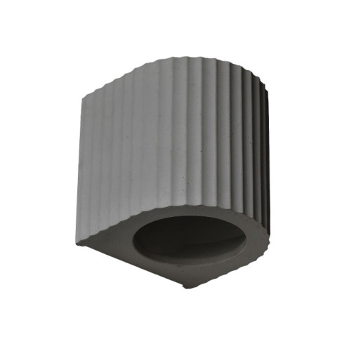 Euri Lighting EOL-WL64DG-1100 Artisan Concrete Collection Corinthian Wall Sconce Fixture Dark Grey