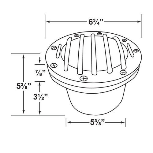 Corona Lighting CL-315 Composite Louvered PAR36 Well Light