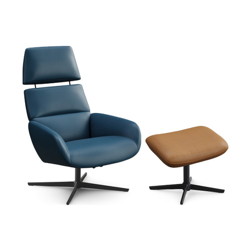 Ergo Plus chair and footstool