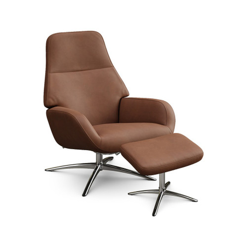 KEBE Vision XL Recliner Chair and Footstool Set