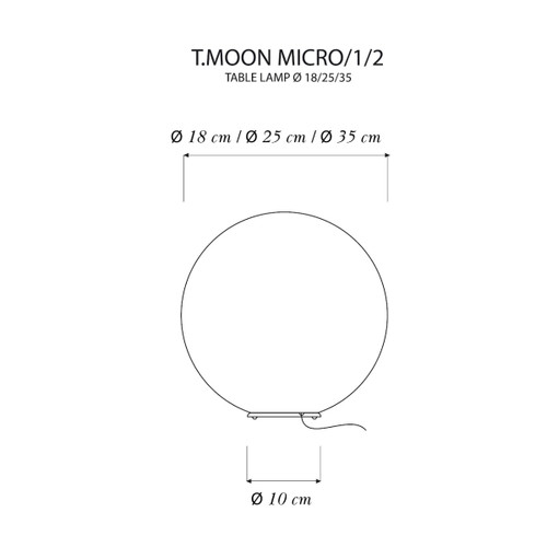 In-es.artdesign T Moon Table Lamp