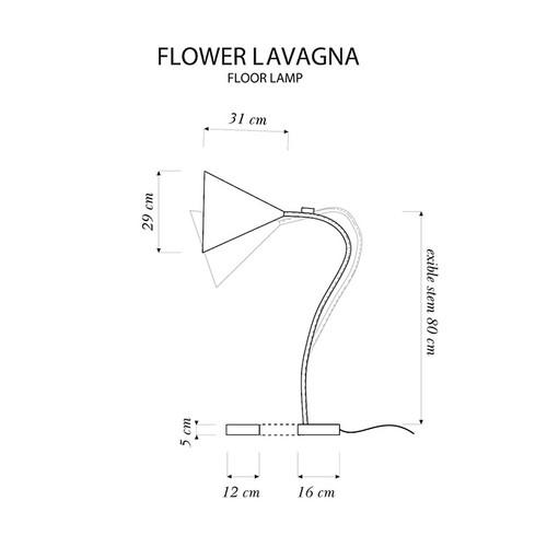 In-es.artdesign Flower Lavagna Floor Lamp