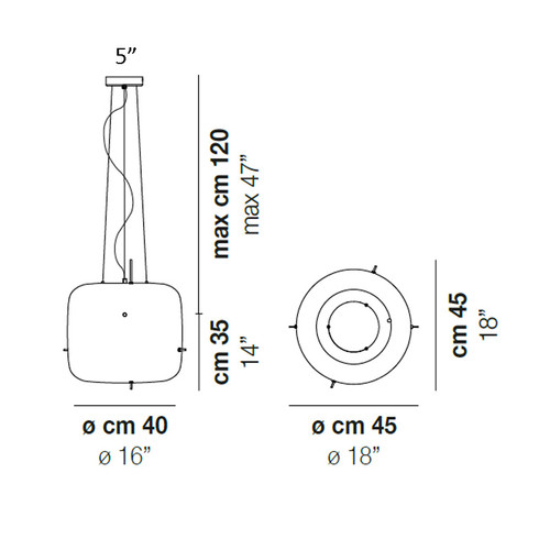 Vistosi Plot Pendant Light