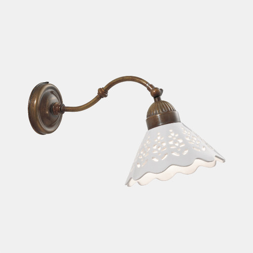 IL Fanale Fior Di Pizzo A.065.18.OC Curva Wall Sconce