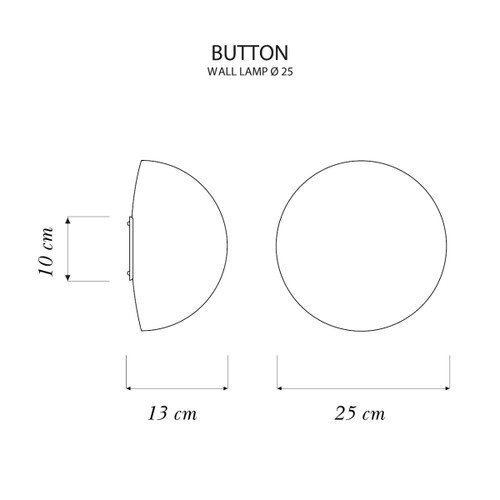In-es.Artdesign Button wall lamp