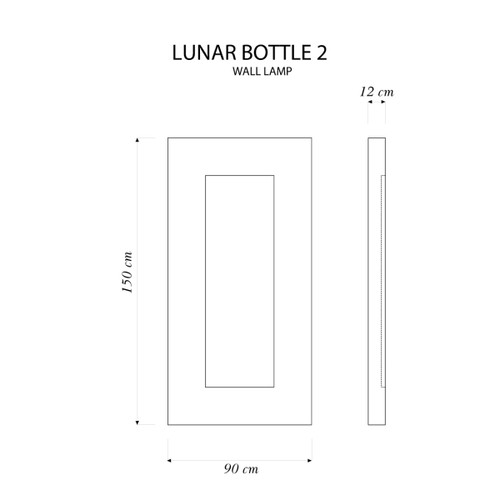 In-es.artdesign Lunar Bottle 2 Wall Lamp
