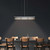 Michael McHale Designs Crystal Cage Linear LED  Long Suspension Lamp