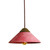 Euri Lighting EIN-HL4CR-1100 Artisan Concrete Collection Summit Mountain Pendant Fixture, Cranberry Red