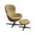 KEBE Orion High Back Recliner Chair and Footstool Set