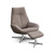 KEBE Alberto Recliner Chair and Footstool Set
