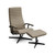 KEBE Havanna Recliner Chair and Footstool Set