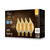 Euri Lighting VBA10-3020ea-4 BA10 Omni-directional LED Light Bulb Dimmable Amber Glass 4 Pack
