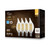 Euri Lighting VBA10-3020e-4 BA10 Omni-directional LED Light Bulb Dimmable Clear Glass 4 Pack