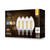 Euri Lighting VB10-3050cec-4 B10 Omni-directional Filament LED Light Bulb Dimmable Clear Glass 4 Pack