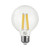 Euri Lighting VG25-3020e G25 Omni-directional LED Filament Light Bulb Dimmable Clear Glass