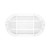 Euri Lighting EOL-WL14WH-2050e Outdoor White Bulkhead Wall Light Frosted Ribbed Glass Lens