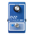One of the first phaser effect pedals ever made, the original DOD Phasor 201, blazed the trail for all phaser pedals after it. The new DOD Phasor 201 (2013) brings the classic analog phaser effect driven by 40+ years of tone creating experience. The new 2013 DOD Phasor 201 is better than ever before with true bypass, a crisp blue LED indicator, and modern 9V DC power supply input. Redesigned with a lighter aluminum chassis, sleek blue metallic flake and flat black matte bottom paint job, the undefined DOD Phasor 201 pedal is a refined take on classic phasing effects, with an incredible new look. The operation of the undefined DOD Phasor 201 is pure simplicity. Like the original, the Speed knob controls the depth and speed of the phasing effect, with great tone at any range. True bypass allows your guitar tone to remain pristine even when the DOD Phasor 201 (2013) is off. This is a big difference from the original which would color your bypassed tone. The modern 9V DC power supply input make the pedal more pedalboard friendly