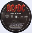 AC/DC ‎– Back In Black
Label:
Epic ‎– EPC 510765 1, Epic ‎– 5107651000, Albert Productions ‎– EPC 510765 1, Albert Productions ‎– 5107651000
Series:
The AC/DC LP Collection –
Format:
Vinyl, LP, Album, Reissue, Remastered, 180 gram
Country:
Europe
Released:
2003
Genre:
Rock
Style:
Hard Rock, Blues Rock
Back In Black (Vinyl, LP, Album, Reissue, Remastered) for sale
More Images

Tracklist
Position	Title/Credits	Duration
A1	Hells Bells	5:10
A2	Shoot To Thrill	5:17
A3	What Do You Do For Money Honey	3:36
A4	Givin The Dog A Bone	3:31
A5	Let Me Put My Love Into You	4:12
B1	Back In Black	4:17
B2	You Shook Me All Night Long	3:29
B3	Have A Drink On Me	4:01
B4	Shake A Leg	4:04
B5	Rock And Roll Ain't Noise Pollution	4:12