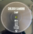 Childish Gambino ‎– Camp
Label:
Glassnote (2) ‎– GLS-0121-01
Format:
2 × Vinyl, LP, Album, Stereo, 180 gram, Trifold
Country:
US
Released:
2011
Genre:
Hip Hop
Style:
 
Camp (Vinyl, LP, Album, Stereo) for sale
More Images

Tracklist
Position	Title/Credits	Duration
A1	Outside	4:32
A2	Fire Fly	3:24
A3	Bonfire	3:15
A4	All The Shine	5:46
A5	Letter Home	1:47
B1	Heartbeat	4:32
B2	Backpackers	3:18
B3	L.E.S.	5:21
B4	Hold You Down	4:59
C1	Kids (Keep Up)	4:57
C2	You See Me	3:16
C3	Sunrise	3:42
C4	That Power	7:46
Bonus Tracks
D1	Freaks and Geeks	3:39
D2	My Shine	3:30
D3	Not Going Back	4:38
D4	Longest Text Message	3:43