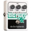 The EHX Big Muff Pi with Tone Wicker taps into the sonic power of the legendary Big Muff Pi, but creates new tonal possibilities at the flick of a switch — or two. Use the Wicker switch to open up three high-frequency filters for raspy, sustaining distortion with top-end bite, or flick on the Tone switch to bypass the tone control for unabated tonal slam. Want the original Big Muff sound? Just switch off the Wicker and turn on the Tone. The ability to create your own personal Big Muff sound is what truly makes this the Wicked Wicker.

The Wicker switch opens up 3 high frequency filters providing a sustain that is raspy and defined
The Tone switch completely removes the tone control, providing you with a devastating broadband Big Muff slam!
With the Wicker switch off and the Tone switch on, you have the original Big Muff Pi
True bypass
9V battery included
Circuit
Analog
Bypass
True Bypass
Audio
Mono
Power Supply
9V battery included (optional 9.6VDC-200mA power adapter not included)
Dimensions (in)
4.75 x 4 x 2.25
Current Draw
5mA
Year Released
2008
