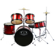 Set includes cymbal and throne

8" & 10" Ride Toms - 4 lug

12" Floor Tom - 4 lug

16" Bass Drum - 4 lug

10" Snare - 4 lug

9.5" Cymbal

8" Hi Hat Cymbals

Bass Drum Pedal

Drum Sticks

Drum Key

Red finish

Set includes cymbal and throne

8" & 10" Ride Toms - 4 lug

12" Floor Tom - 4 lug

16" Bass Drum - 4 lug

10" Snare - 4 lug

9.5" Cymbal

8" Hi Hat Cymbals

Bass Drum Pedal

Drum Sticks

Drum Key

Red finish