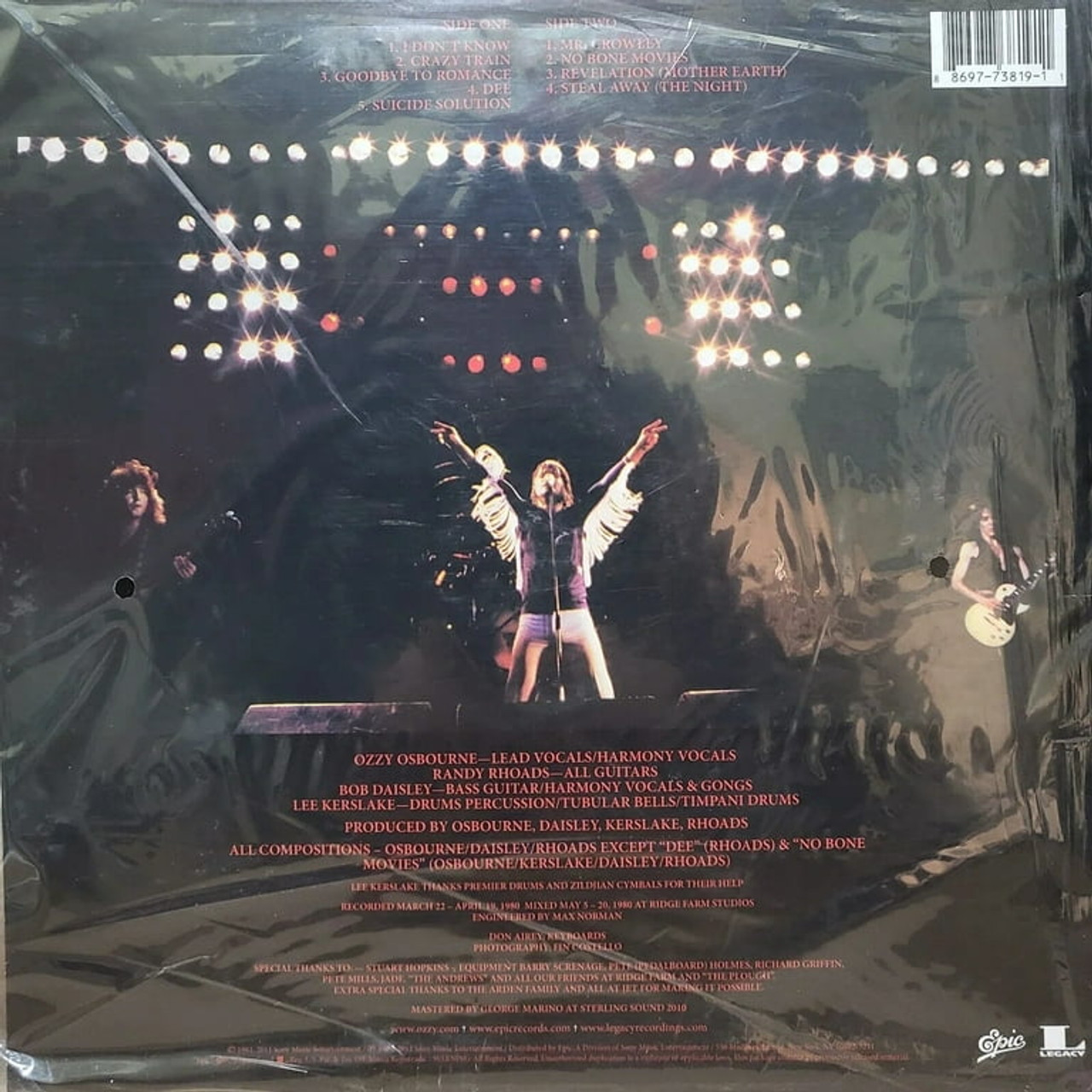 OZZY OSBOURNE - BLIZZARD OF OZZ USオリジナル Ozzy Osbourne/Blizzard Of Ozz (color vinyl/vinyl record