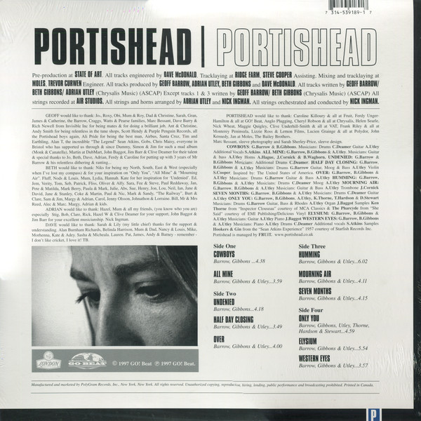 Portishead Portishead アナログレコード Portishead-Self Titled (New Record)
