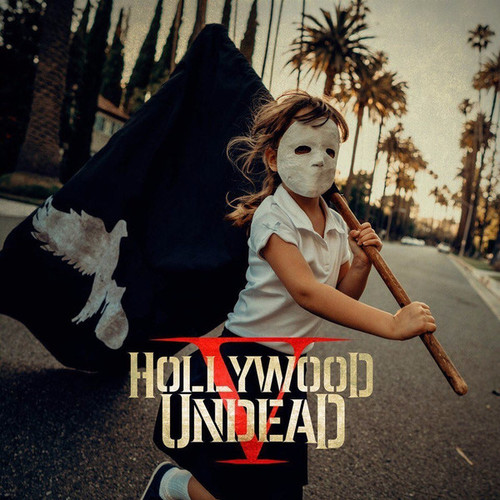 Hollywood Undead ‎– V
Label:
BMG ‎– 538330232
Format:
CD, Album, Limited Edition, Best Buy Editon
Country:
US
Released:
2017
Genre:
Rock
Style:
 
V (CD, Album, Limited Edition) for sale
Tracklist
Position	Title/Credits	Duration
1	California Dreaming
Choir – MUSYCA Children's Choir
3:54
2	Whatever It Takes	3:07
3	Bad Moon	3:52
4	Ghost Beach	3:54
5	Broken Record	3:39
6	Nobody's Watching	3:58
7	Renegade	3:03
8	Black Cadillac (feat. B-Real)	3:47
9	Pray (Put Em In The Dirt)	4:24
10	Cashed Out	3:29
11	Riot	3:47
12	We Own The Night	4:02
13	Bang Bang	3:40
14	Your Life	3:25