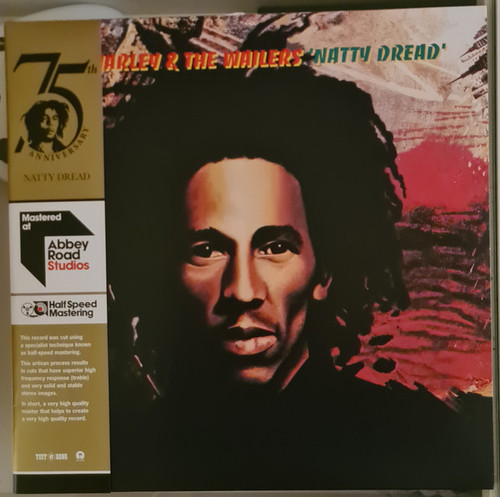 Bob Marley & The Wailers ‎– Natty Dread
Label:
Island Records ‎– 00602435081311, Tuff Gong ‎– 00602435081311
Series:
Mastered At Abbey Road Studios - Half Speed Mastering –
Format:
Vinyl, LP, Album, Limited Edition, Reissue, Remastered, Stereo, Half Speed Mastering
Country:
 
Released:
20 Nov 2020
Genre:
Reggae
Style:
Reggae, Roots Reggae
Natty Dread (Vinyl, LP, Album, Limited Edition, Reissue, Remastered, Stereo) for sale
More Images

Tracklist
Position	Title/Credits	Duration
A1	Lively Up Yourself	5:29
A2	No Woman No Cry	4:06
A3	Them Belly Full (But We Hungry)	3:10
A4	Rebel Music (3 O'clock Road Block)	6:40
B1	So Jah Seh	4:25
B2	Natty Dread	3:33
B3	Bend Down Low	3:10
B4	Talkin Blues	4:06
B5	Revolution	4:20