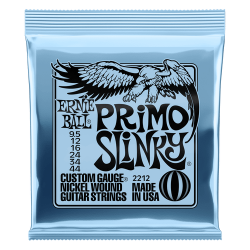 Ernie Ball Nickel Wound Electric Guitar Strings are made from nickel plated steel wire wrapped around tin plated hex shaped steel core wire. The plain strings are made of specially tempered tin plated high carbon steel producing a well balanced tone for your guitar. Gauges .0095, .012, .016, .024, .034, .044. Ernie Ball Nickel Wound Electric Guitar Strings are made from nickel plated steel wire wrapped around tin plated hex shaped steel core wire. The plain strings are made of specially tempered tin plated high carbon steel producing a well balanced tone for your guitar. Gauges .0095, .012, .016, .024, .034, .044.