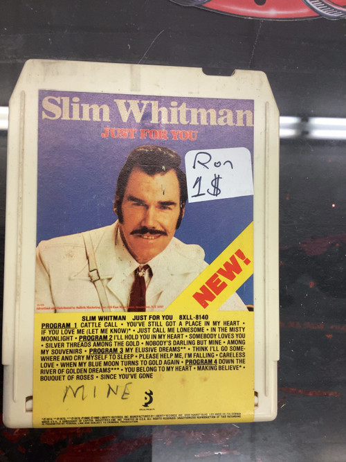 Artist - slim Whitman
Album title - just for you Artist - slim Whitman
Album title - just for you