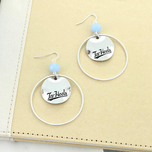 Tar Heels Slogan Disc Earrings Tar Heels Slogan Disc Earrings