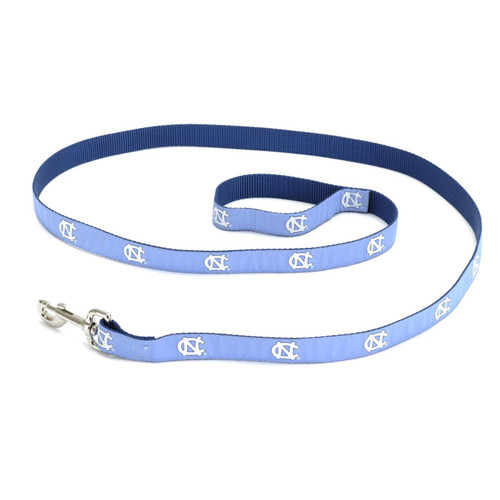 Carolina Blue Dog Leash with Repeating NC's Carolina Blue Dog Leash with Repeating NC's