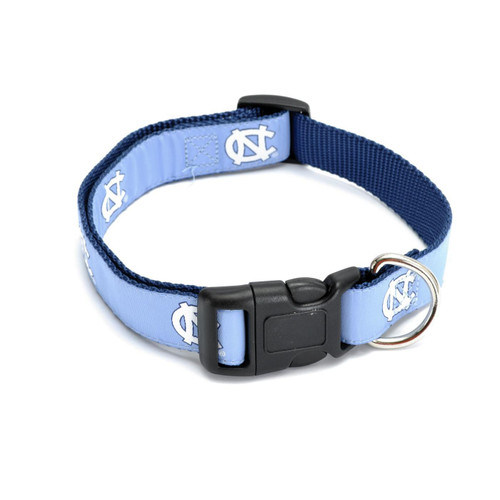 Carolina Blue Dog Collar with Repeating NC's Carolina Blue Dog Collar with Repeating NC's