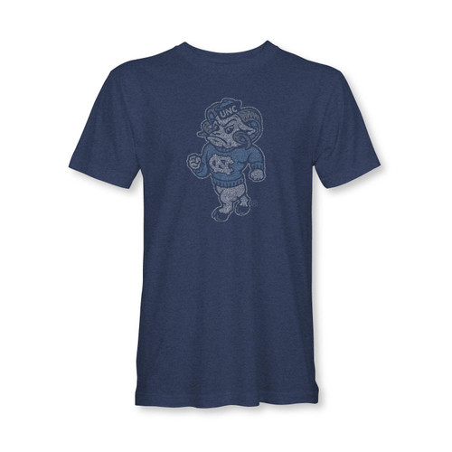Faded Strutting Ram Triblend T (Navy) Faded Strutting Ram Triblend T (Navy)