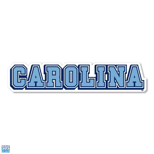Carolina Block Text Vinyl Decal Carolina Block Text Vinyl Decal