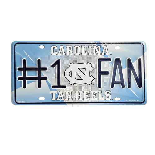 North Carolina Tar Heels #1 Fan License Plate