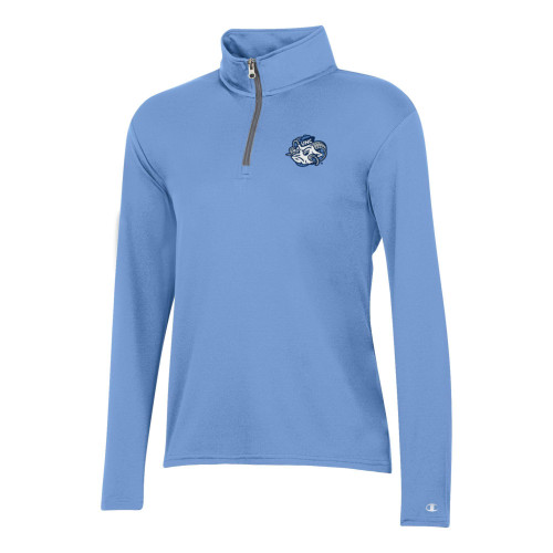 Women's Ram Face Logo Mock Mesh Stadium 1/4 Zip (CB)