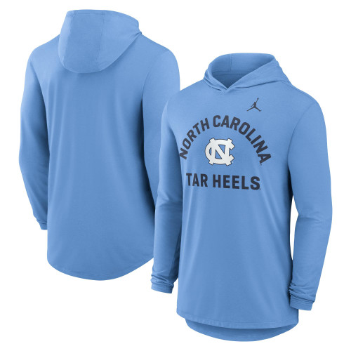 Nike UNC Flex Logo Triblend Hooded Long Sleeve T (CB)