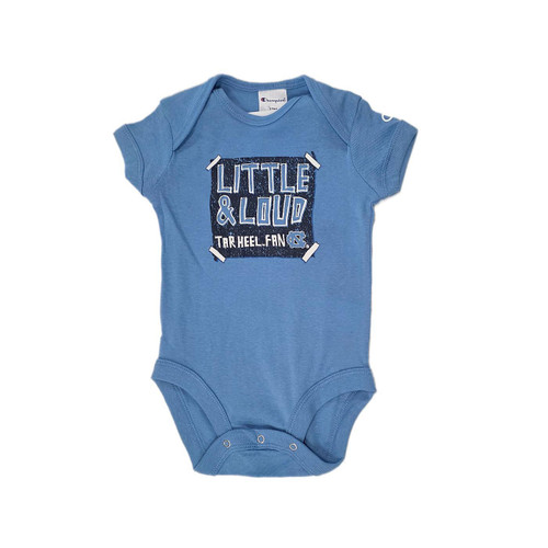 Infant Little & Loud Tar Heel Fan Onesie (CB)