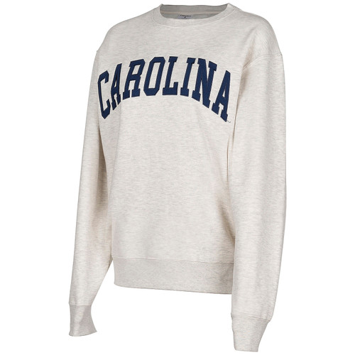 Suede Applique Crew (Oatmeal)
