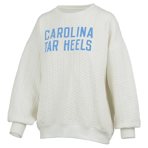 Ladies' Roxbury Cable Knit Oversized Crew (Ivory)