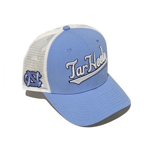Nike Script Tar Heels Coaches Trucker Hat (CB/White) Nike Script Tar Heels Coaches Trucker Hat (CB/White)