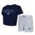 UNC Ladies' Copeland Cropped T-shirt & Shorts Set (Navy/White)