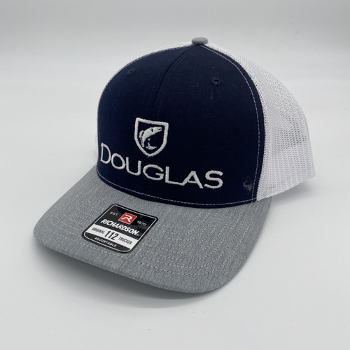 Douglas x SRFS Navy/White/Heather Grey Snapback Mesh Hat