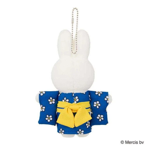 Miffy Blue Kimono Plush Keychain