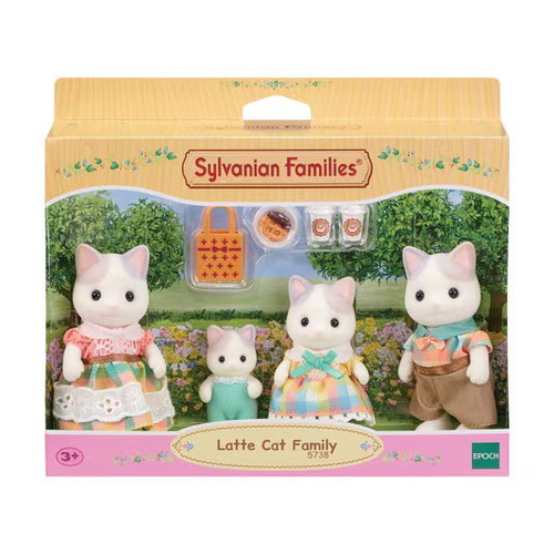 Calico Critters Latte Cat Family