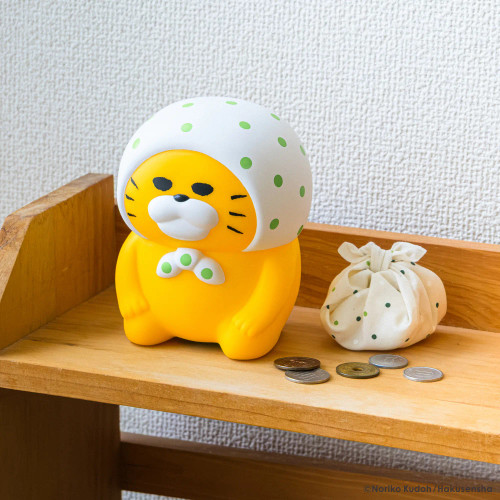 Noraneko Gundan Patterned Headscarf Piggy Bank
