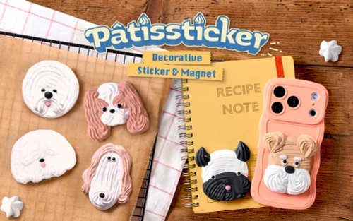 Patissticker Dog Meringue Series